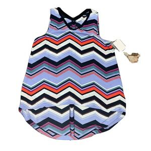 NWT Women's 14th & Union Zag City Sleeveless Blouse Medium